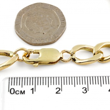 9ct gold 22.7g 8 inch curb Bracelet